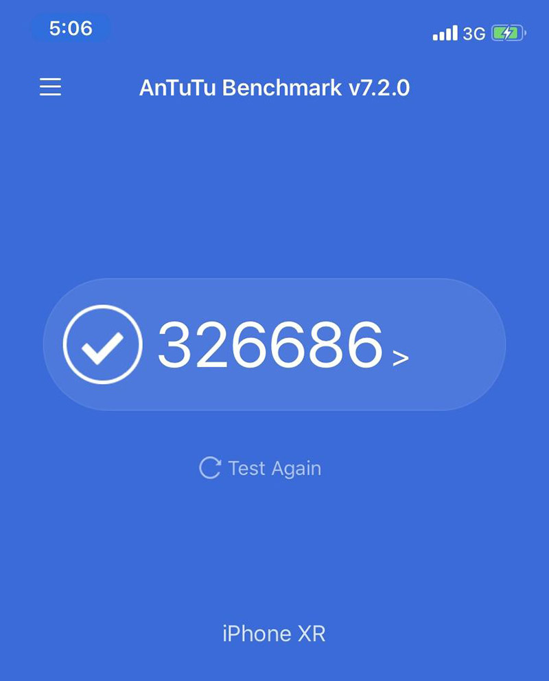 Điểm Antutu Benchmark điện thoại iPhone Xr