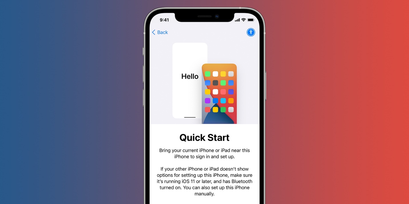 How to transfer data to new iPhone - Quick Start direct transfer